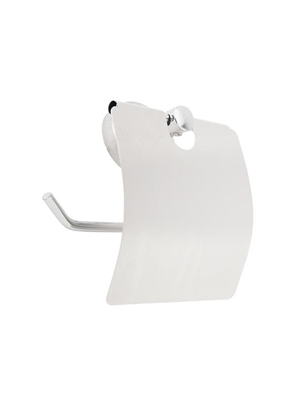 Gri Geniş Kapaklı Kağıtlık - Krom - 13x5x12,3 Cm-3