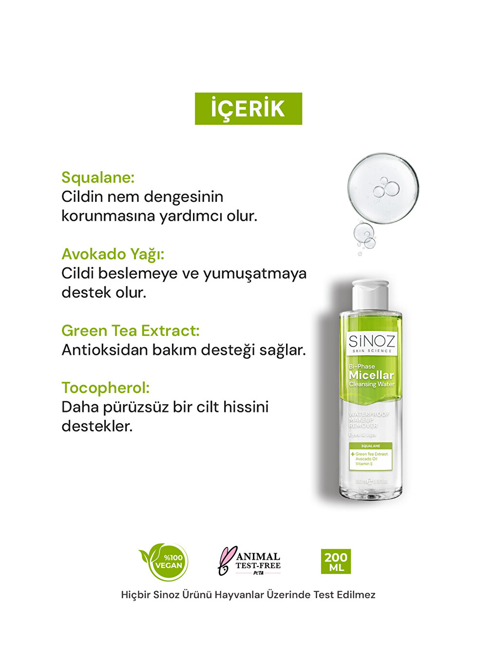 Çift Fazlı Micellar Makyaj Temizleme Suyu 200 Ml (suya Dayanıklı Makyaj)-2