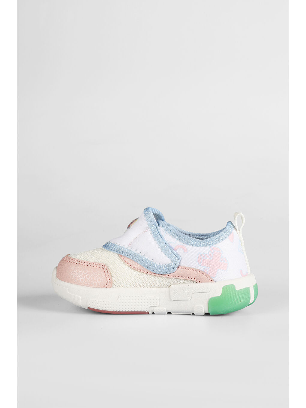 Sort Işıklı Kız Bebek Beyaz Spor Ayakkabı-1