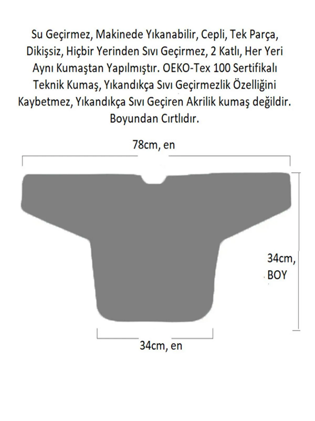 6-24ay, Jungle Uzun Kollu, Sıvı Geçirmez, Makinede Yıkanabilir, Cepli, Cırtlı Bebek Mama Önlüğü-4