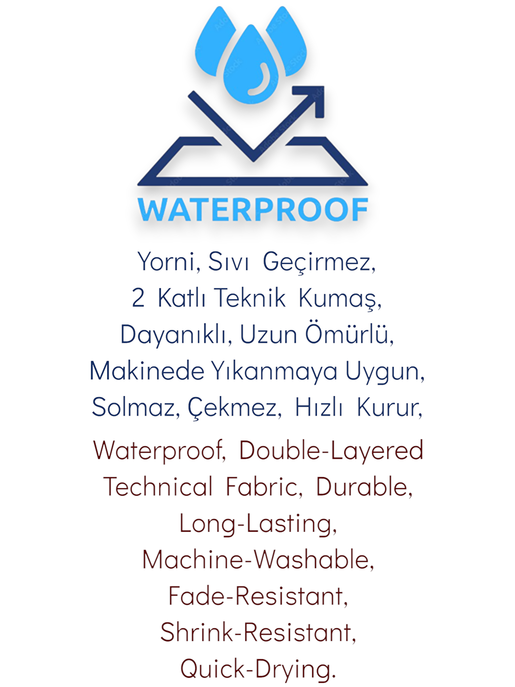 Yorni 6-24ay Family Boyundan Cırtlı, Sıvı Geçirmez, Makinede Yıkanabilir, Ekoteks, Cepli Bebek Mama Önlüğü - 6