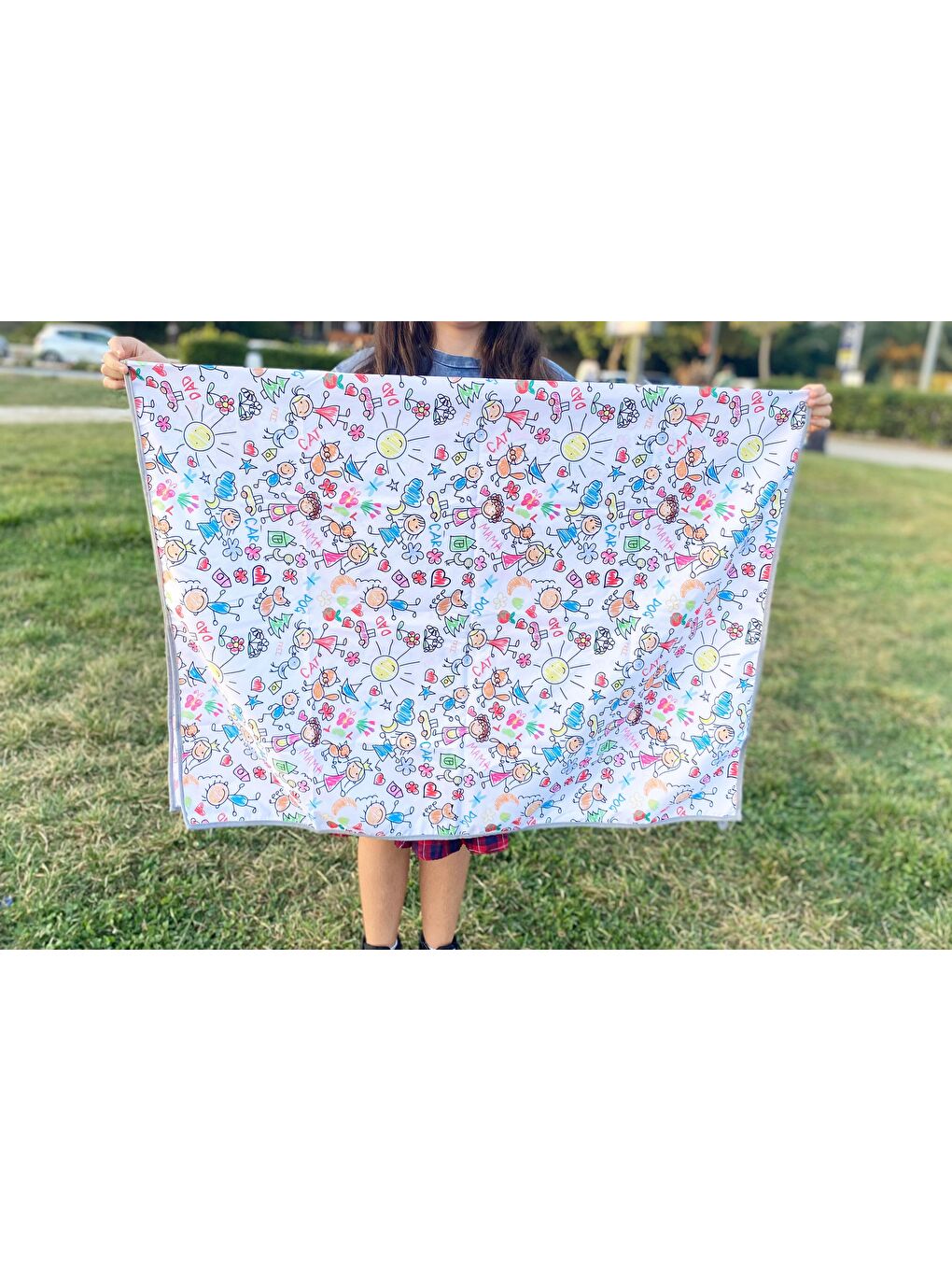 145x210cm, Family, Su Geçirmez, Yer/Masa Örtüsü, Aktivite, Yemek ve Oyun için Çok Amaçlı Örtü-5