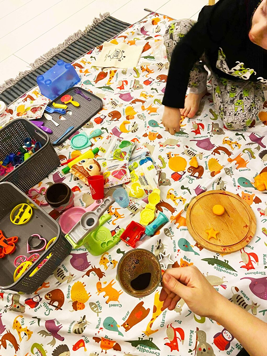 145x180cm, Zoo, Su Geçirmez, Yer/Masa Örtüsü, Aktivite, Yemek ve Oyun için Çok Amaçlı Örtü-2