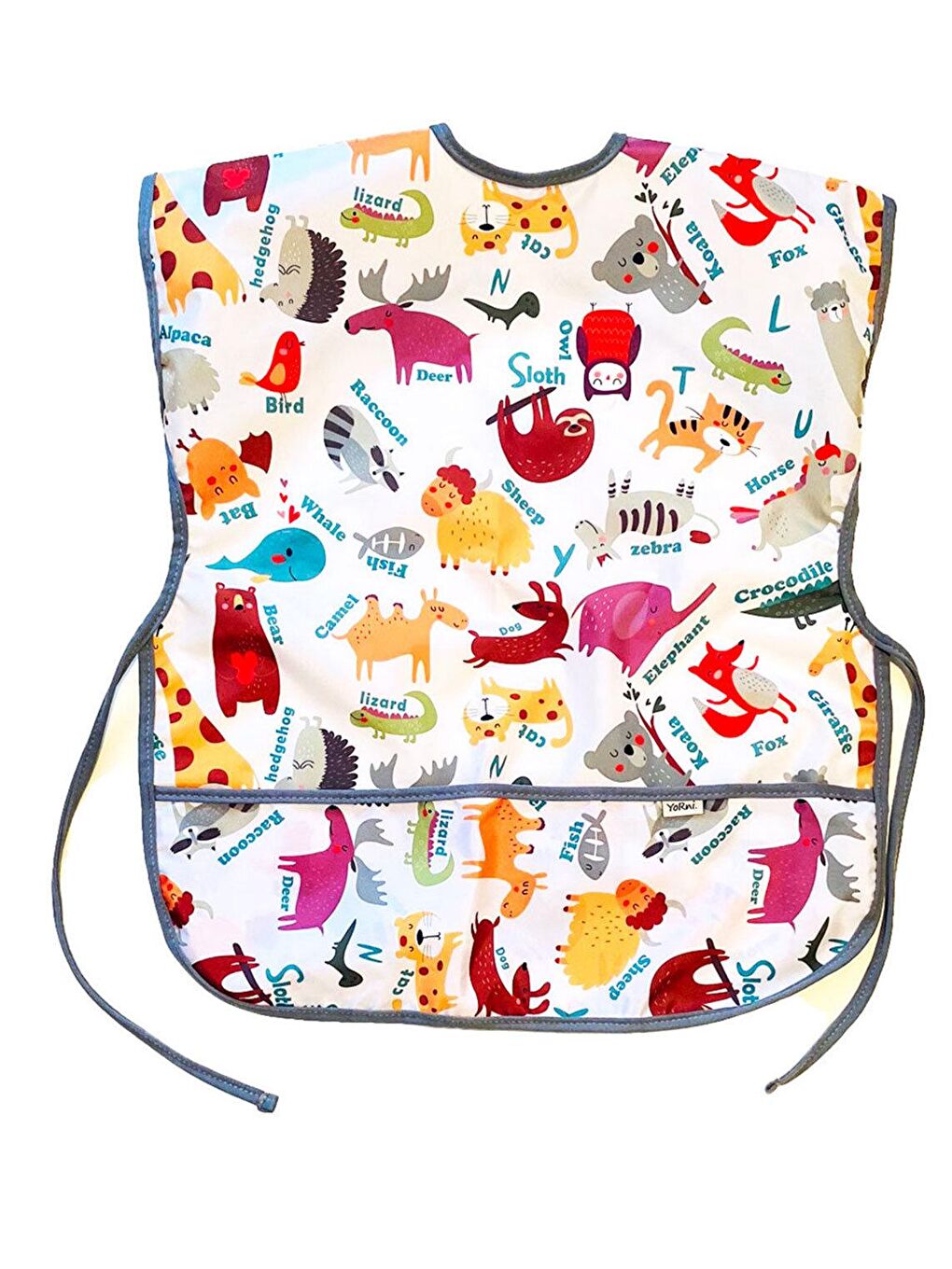 Yorni 3-7yaş, Zoo, Kısa Kollu, Sıvı Geçirmez Önlük, Makinede Yıkanabilir, Boya, Oyun Ve Yemek Zamanı