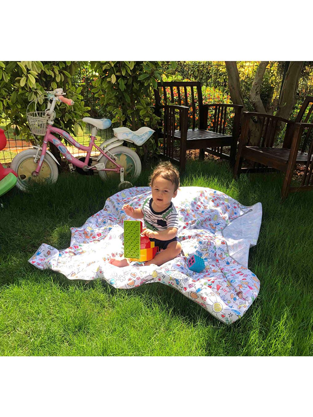 145x100cm, Family, Su Geçirmez, Yer/Masa Örtüsü, Aktivite, Yemek ve Oyun için Çok Amaçlı Örtü-4