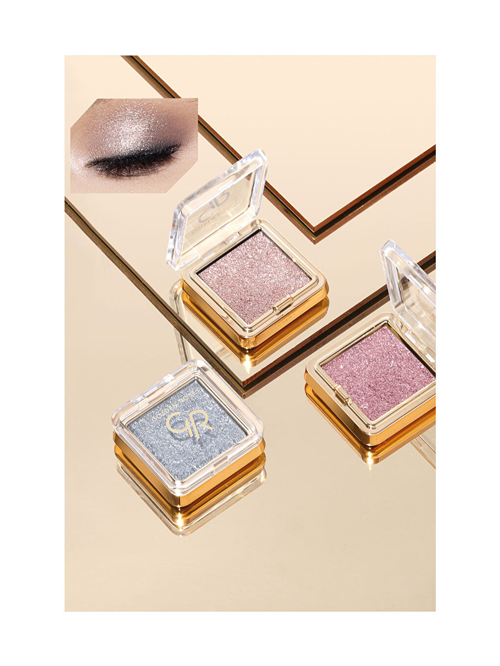 Glitter Glow Eyeshadow No:01 Diamond - Simli Işıltılı Göz Farı-3
