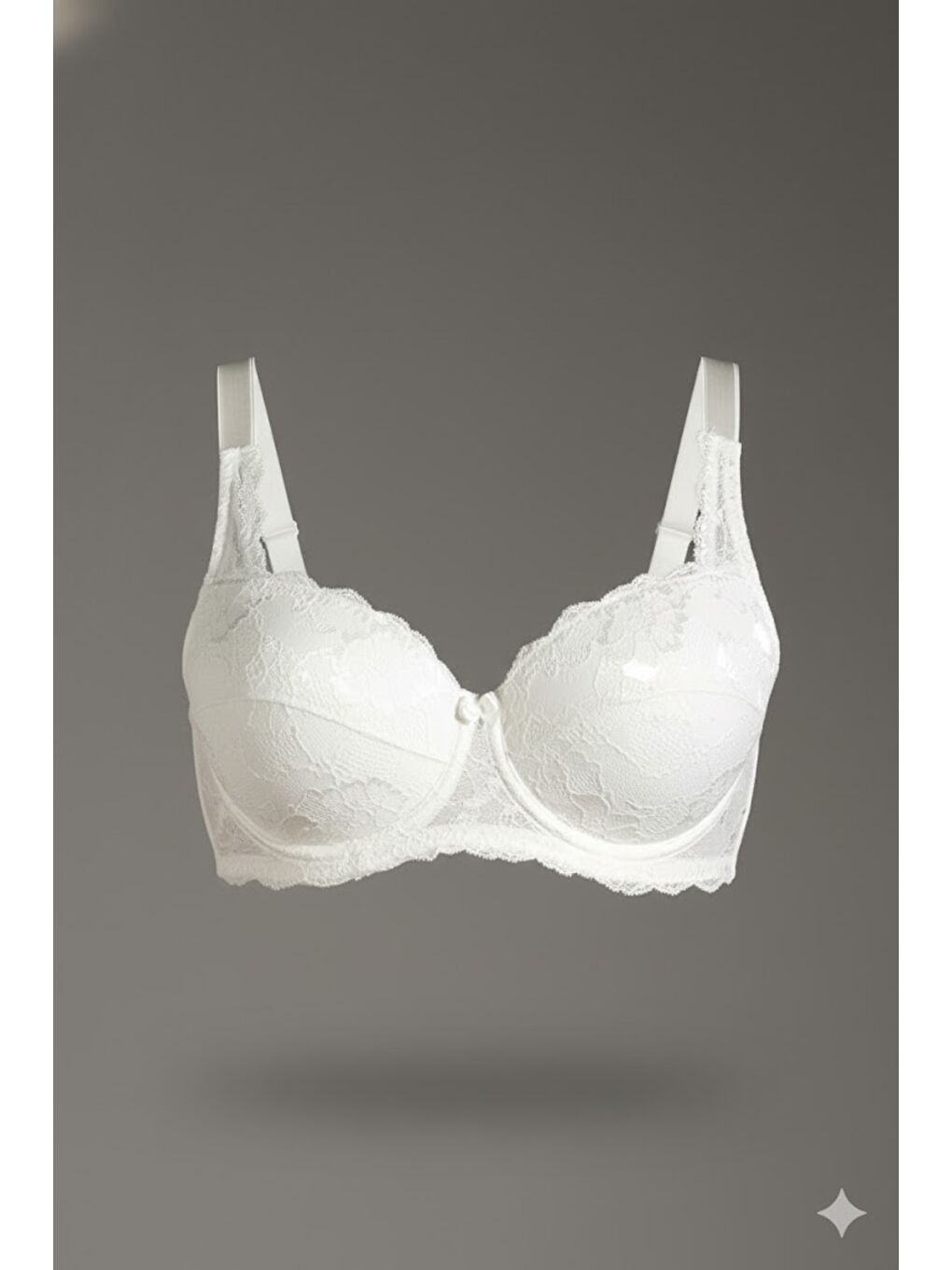 Dantelli Desteksiz Sütyen C18041 Ekru