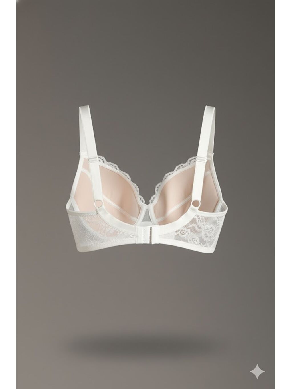 Dantelli Desteksiz Sütyen C18041 Ekru-1