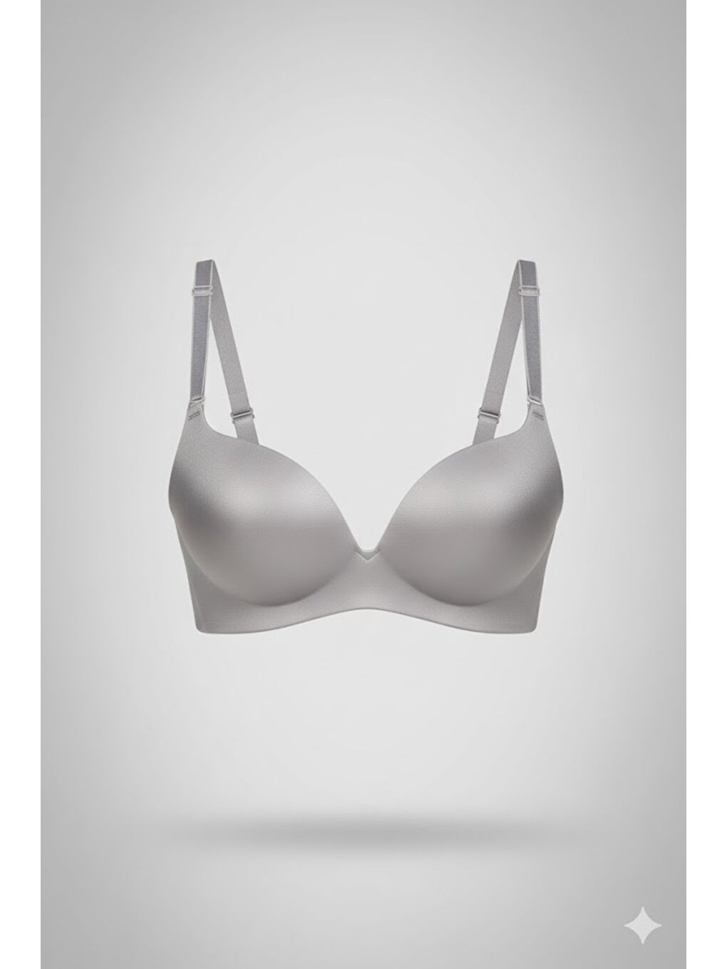Destekli Lazer Soft Kap Sütyen C16045 Gri