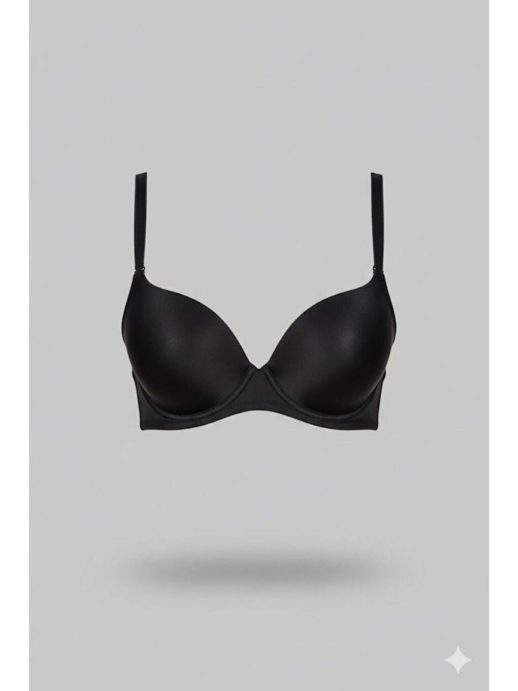 Destekli Lazer Soft Kap Sütyen C16045 Siyah