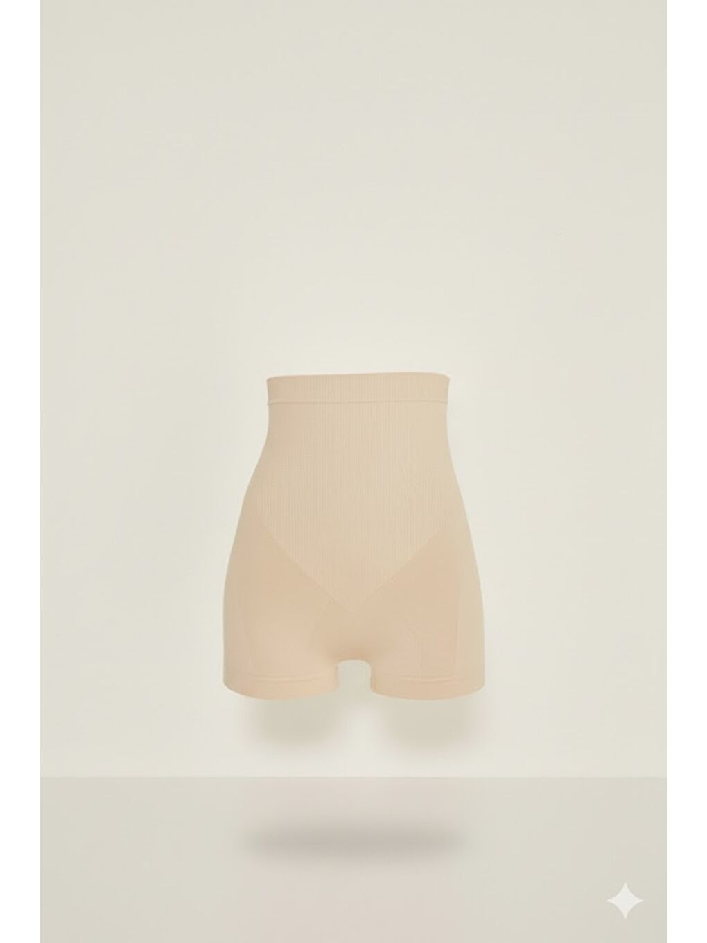 Bej C12047 Kadın Boxer Korse Ten