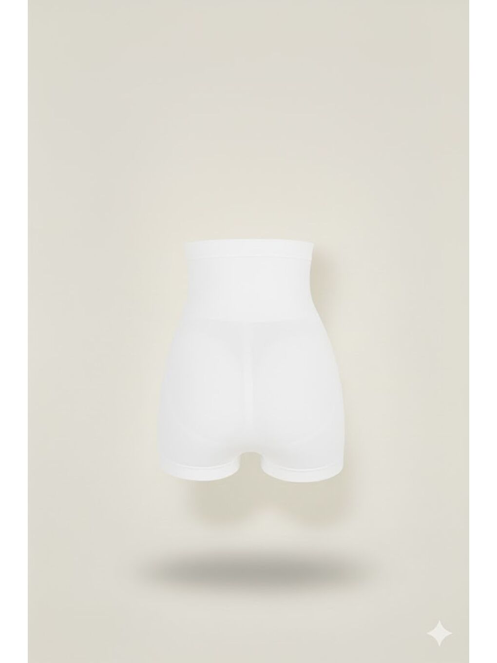 C12047 Kadın Boxer Korse Beyaz-1