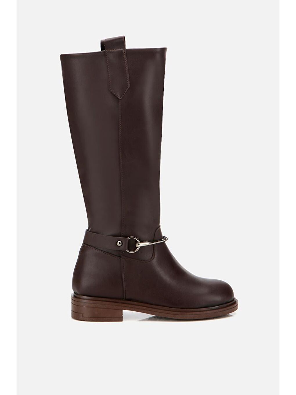 Kadın Kahverengi Zincir Detaylı Çizme