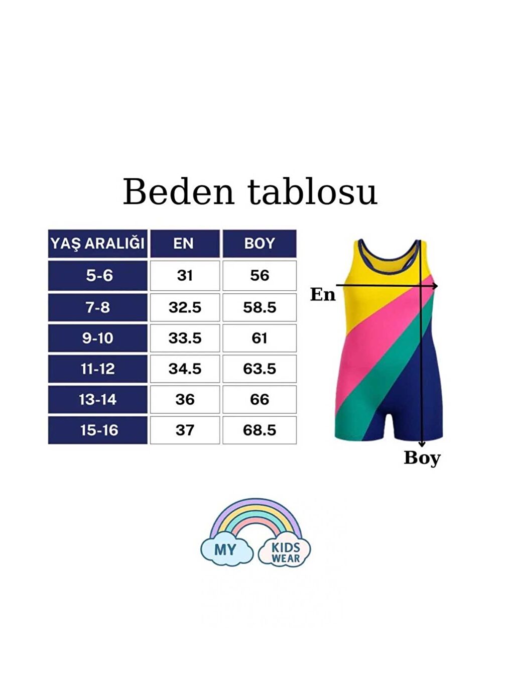 Karışık Yüzücü Şortlu Kız Çocuk Mayo ( Boneli )-2