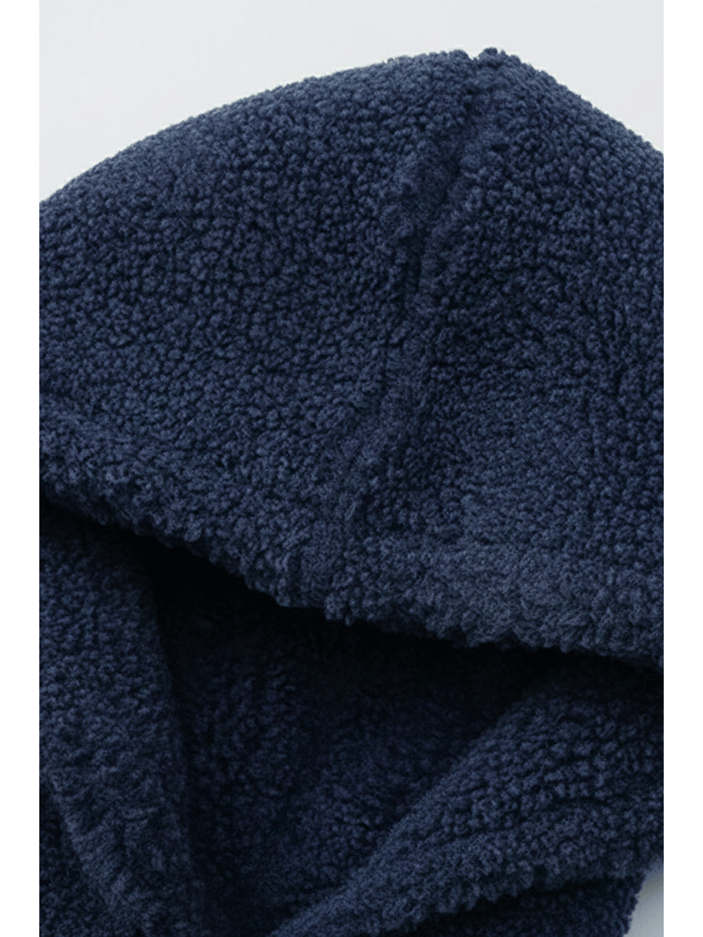 Lacivert Genıus Store Erkek Kapüşonlu Polar Sherpa Kuzu Kumaş İçi Şardonlu Kapüşonlu Sweatshırt SHERPA-KAP-3