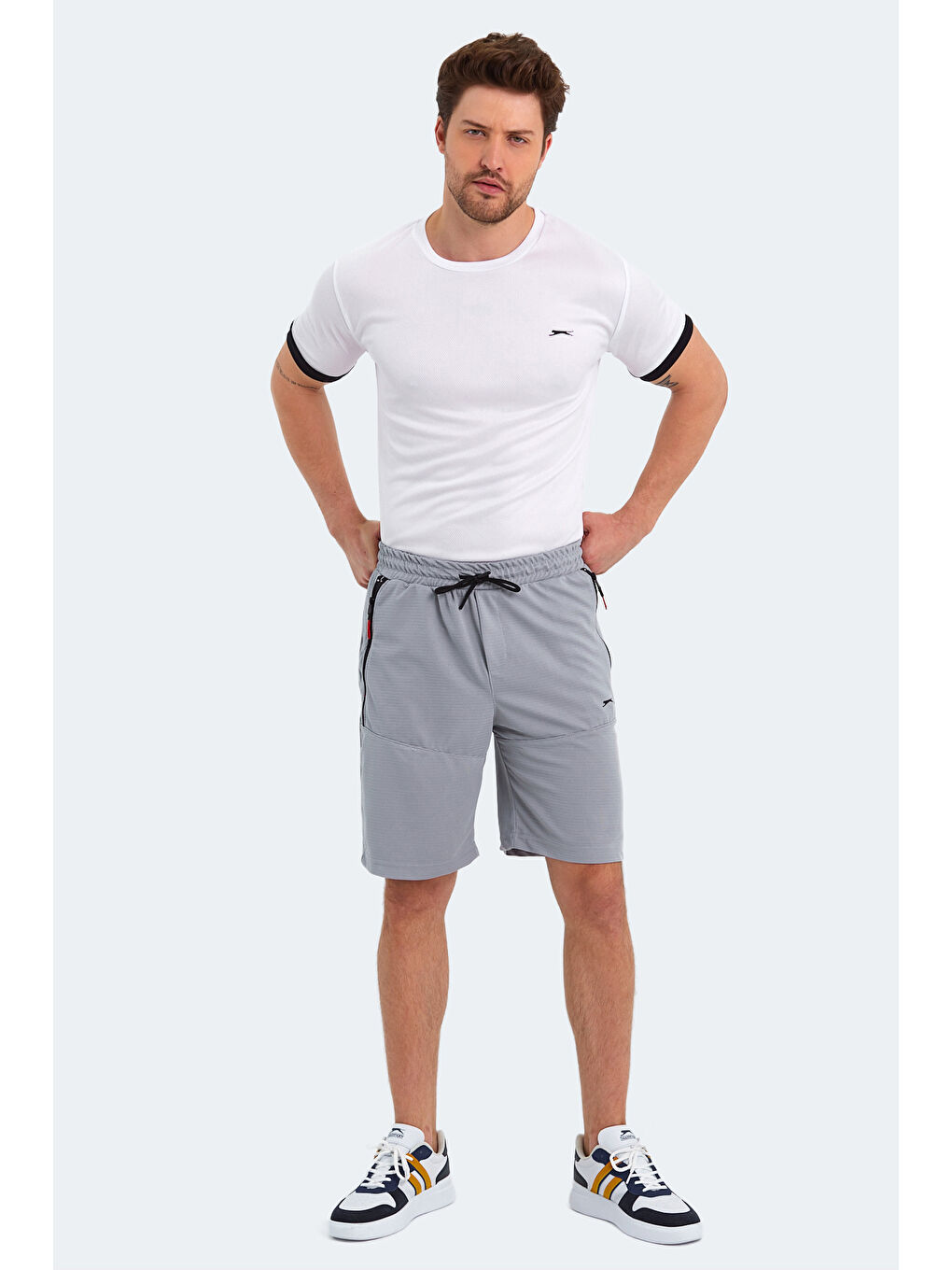 Erkek Şort Gri-5