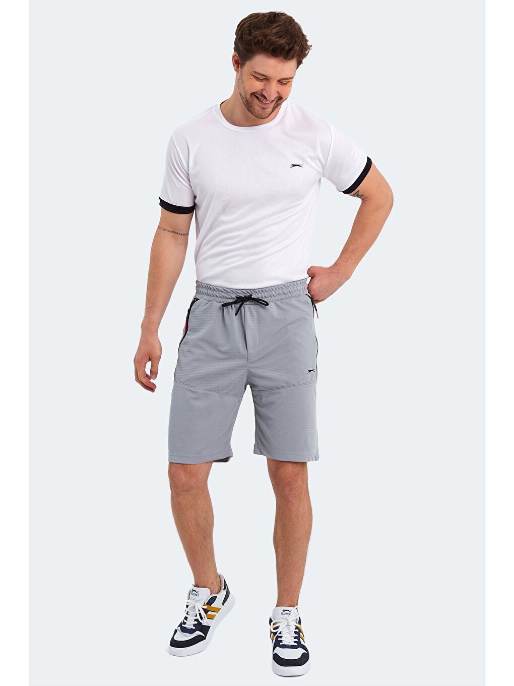 Erkek Şort Gri-6