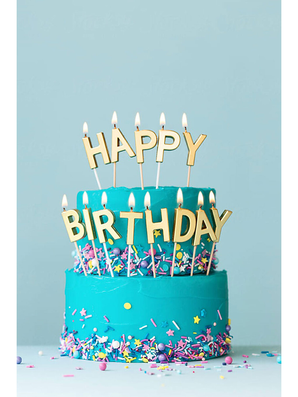 Sarı Altın Happy Birthday Mum Set