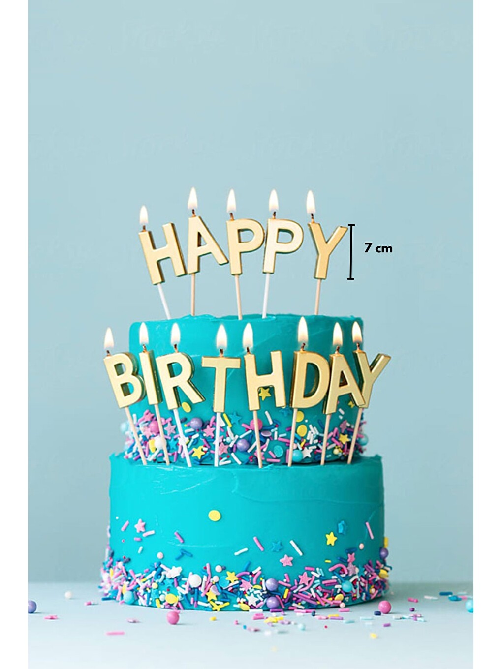 Sarı Altın Happy Birthday Mum Set-1