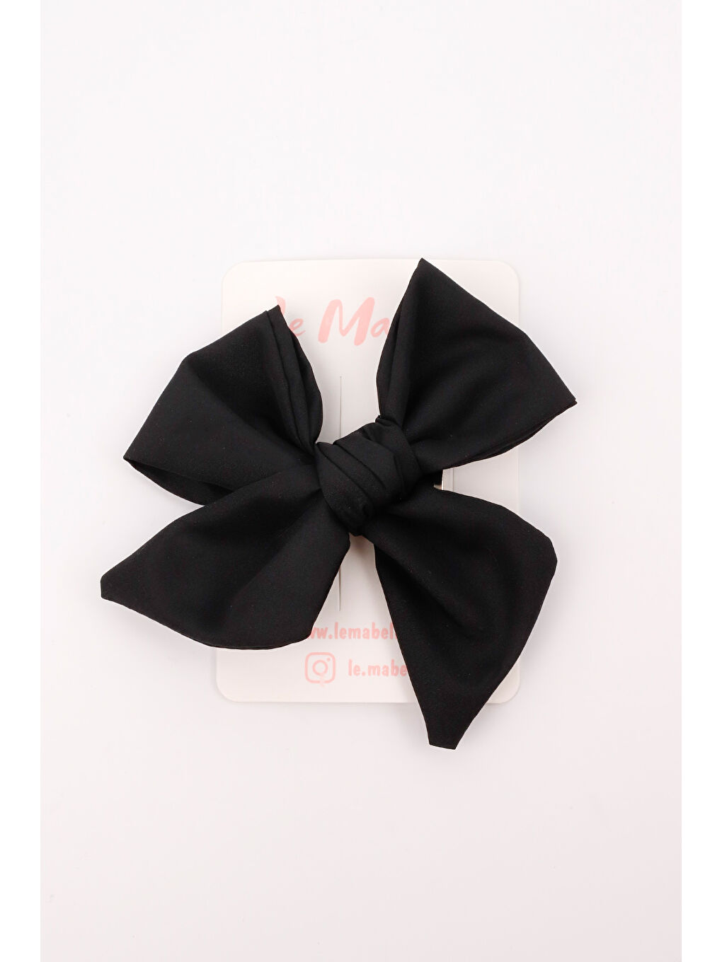 Siyah Parlak Fiyonk Kız Çocuk Klips Toka