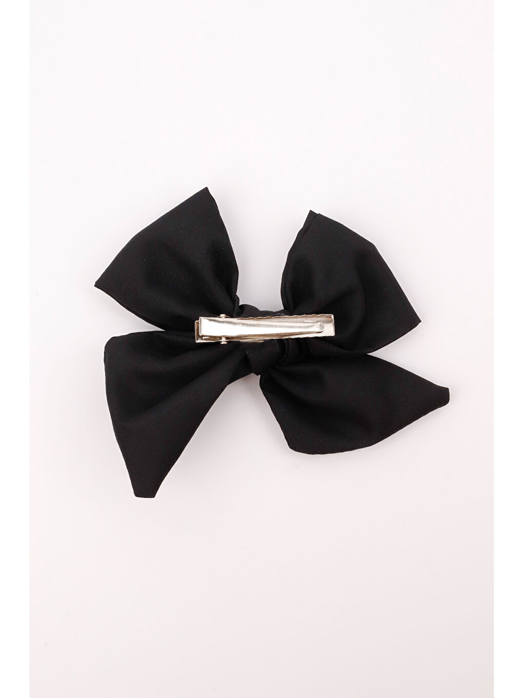 Siyah Parlak Fiyonk Kız Çocuk Klips Toka-1