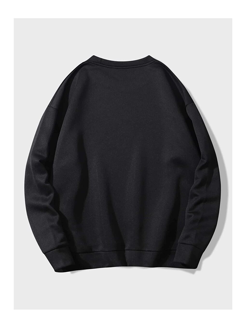 Trendseninle Siyah Unisex SİYAH Arguing Baskılı Oversize Sweatshirt - 1