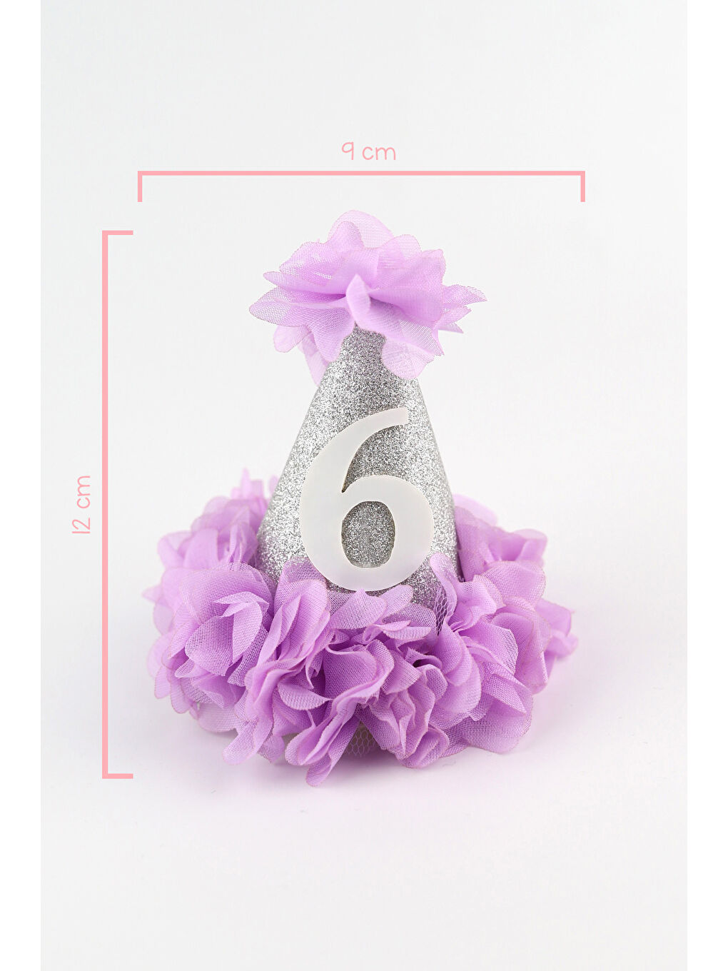 Lila 6 Yaş Huni Doğum Günü Klips Toka-1