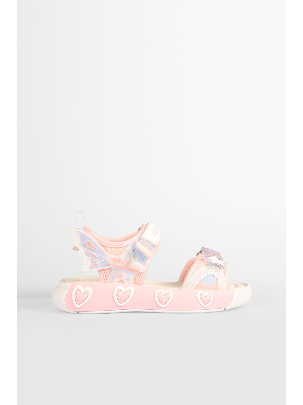 Pembe Label Hafif Kız Okul Öncesi Pudra Sandalet-2