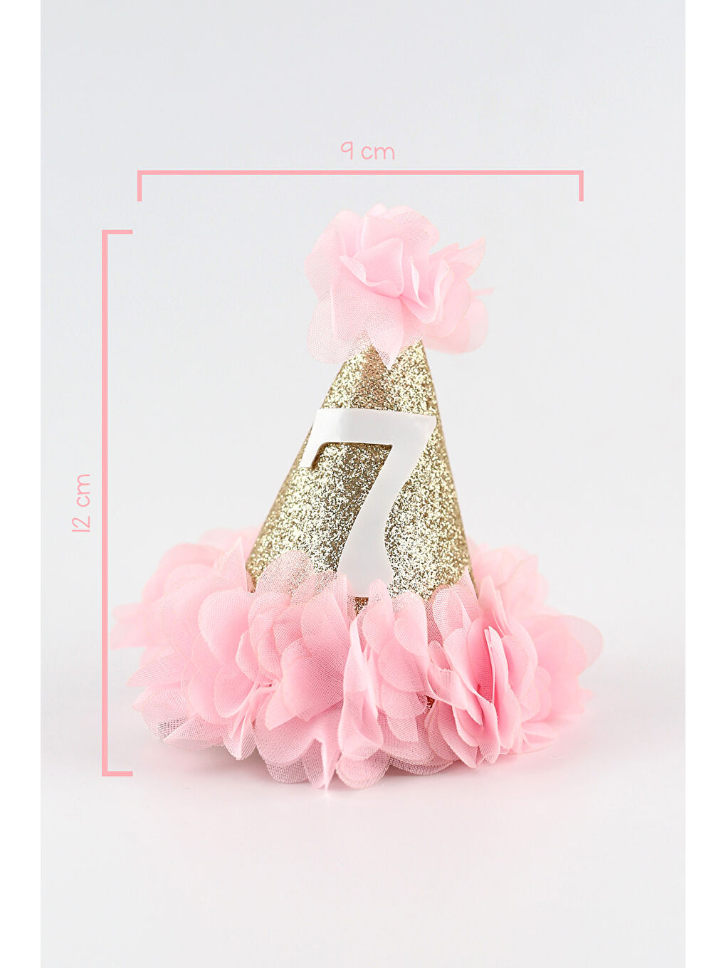 Pembe 7 Yaş Huni Doğum Günü Klips Toka-2