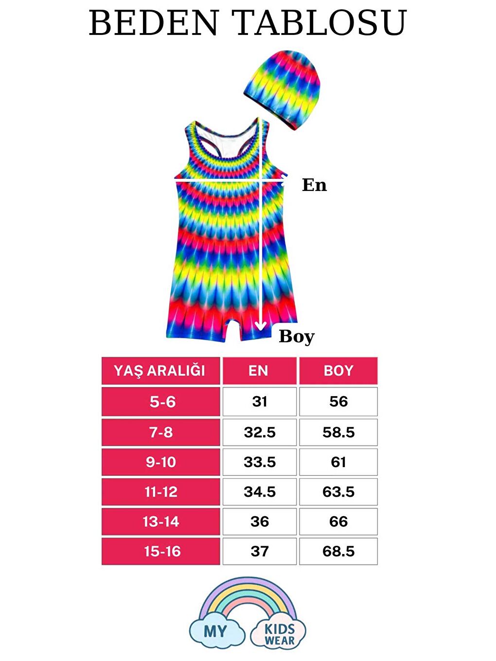 Karışık Yüzücü Şortlu Kız Çocuk Mayo ( Boneli )-1