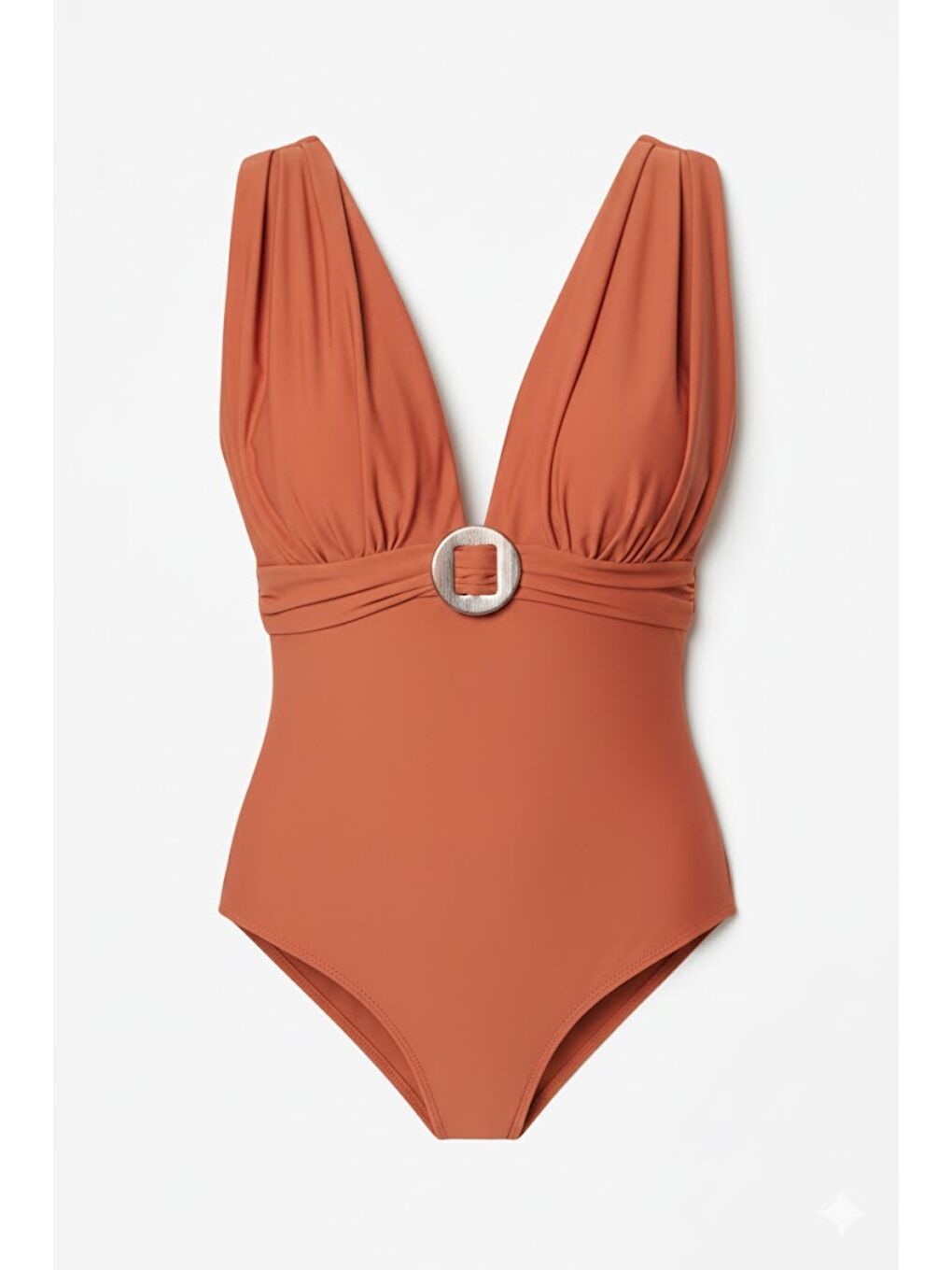 Kahverengi Dekolte V Yaka Mayo 7721 Tarçın