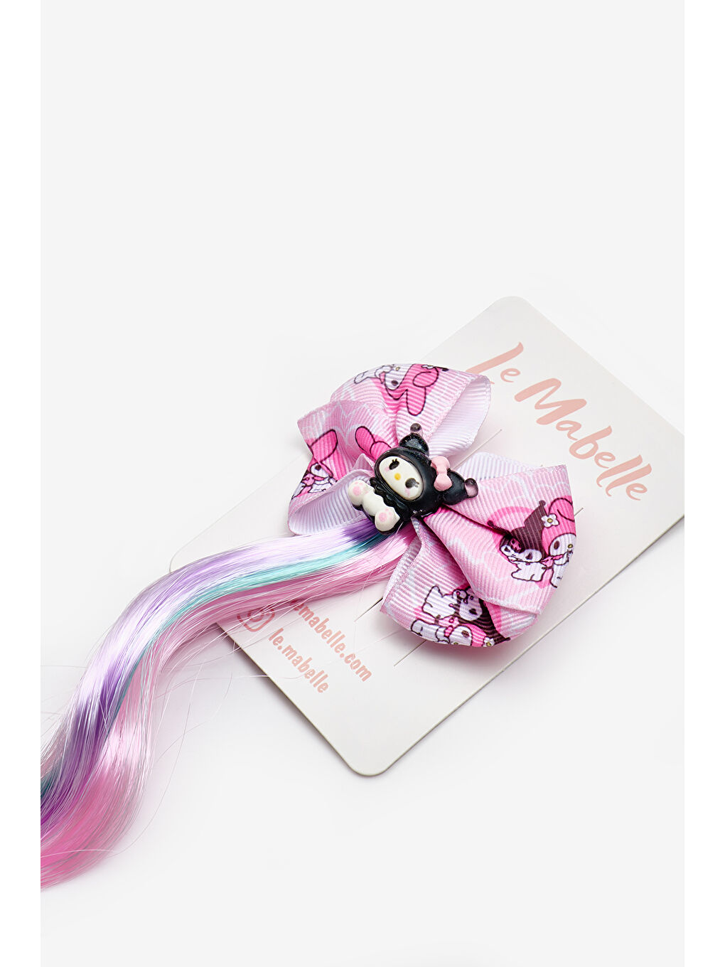 Pembe Kuromi Figürlü Kız Çocuk Saçlı Klips Toka-1