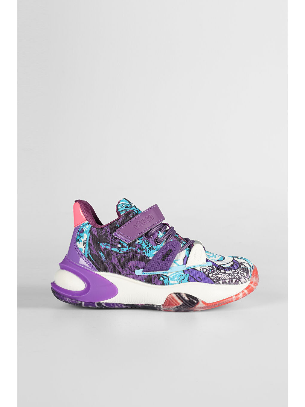 Universe Baskılı Kız Çocuk Mor Sneaker-2