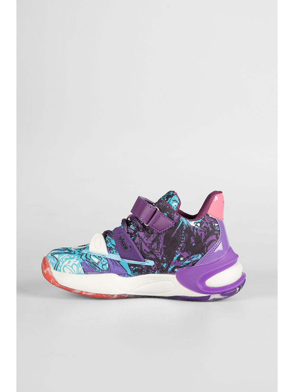 Universe Baskılı Kız Çocuk Mor Sneaker-3