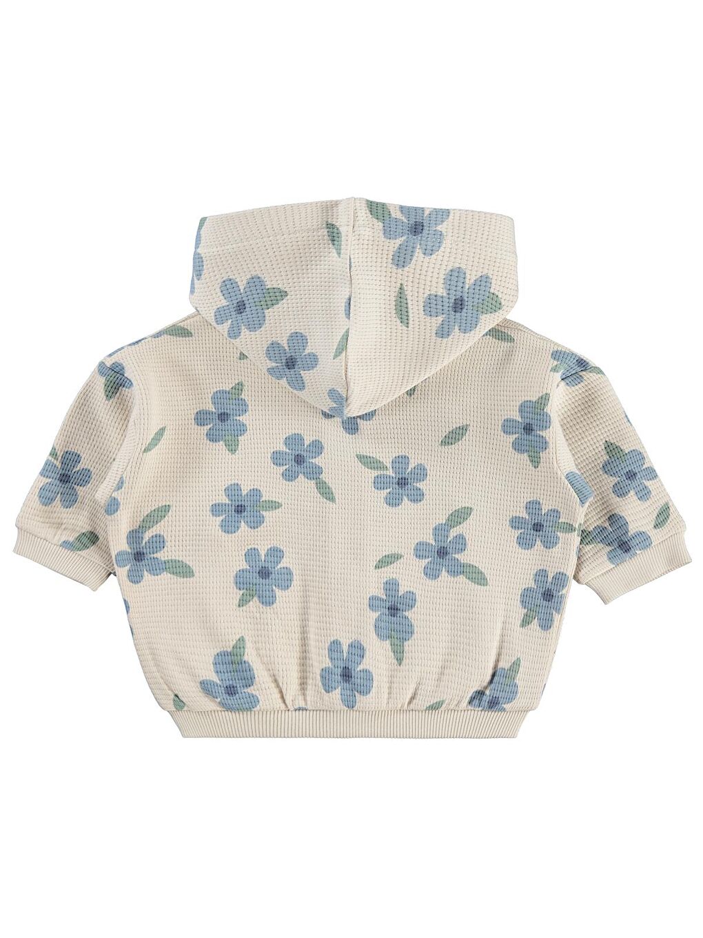 Baby Kış Çiçeği Baskılı 6-18 Ay Hırka - Bej 18-24 Ay-1