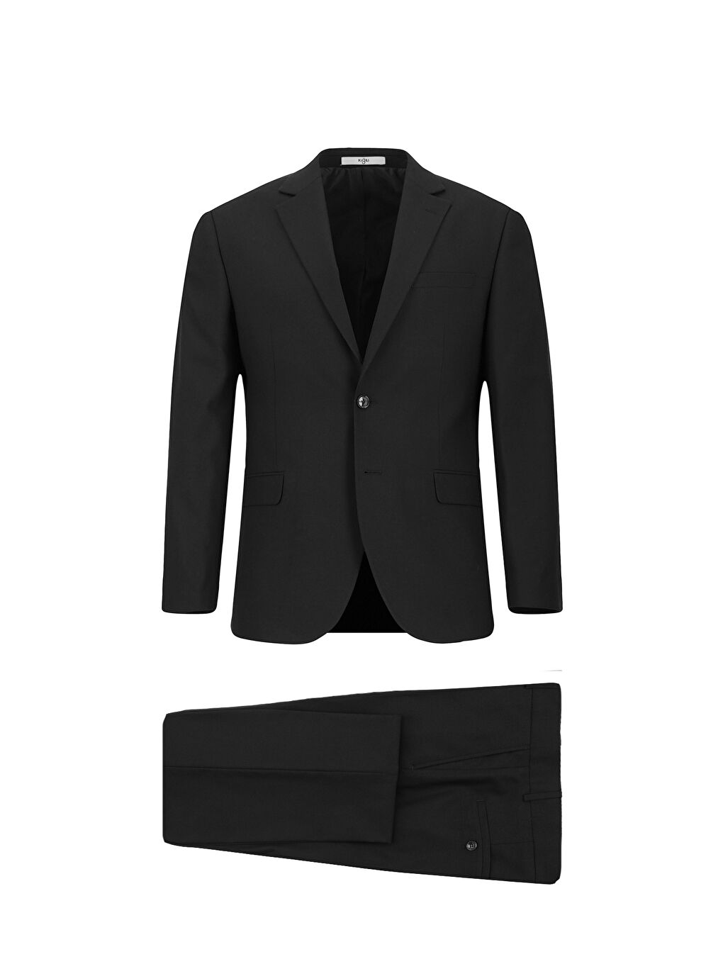 Gri Relaxed Fit Rahat Kesim Yünlü Klasik Takım Elbise-3