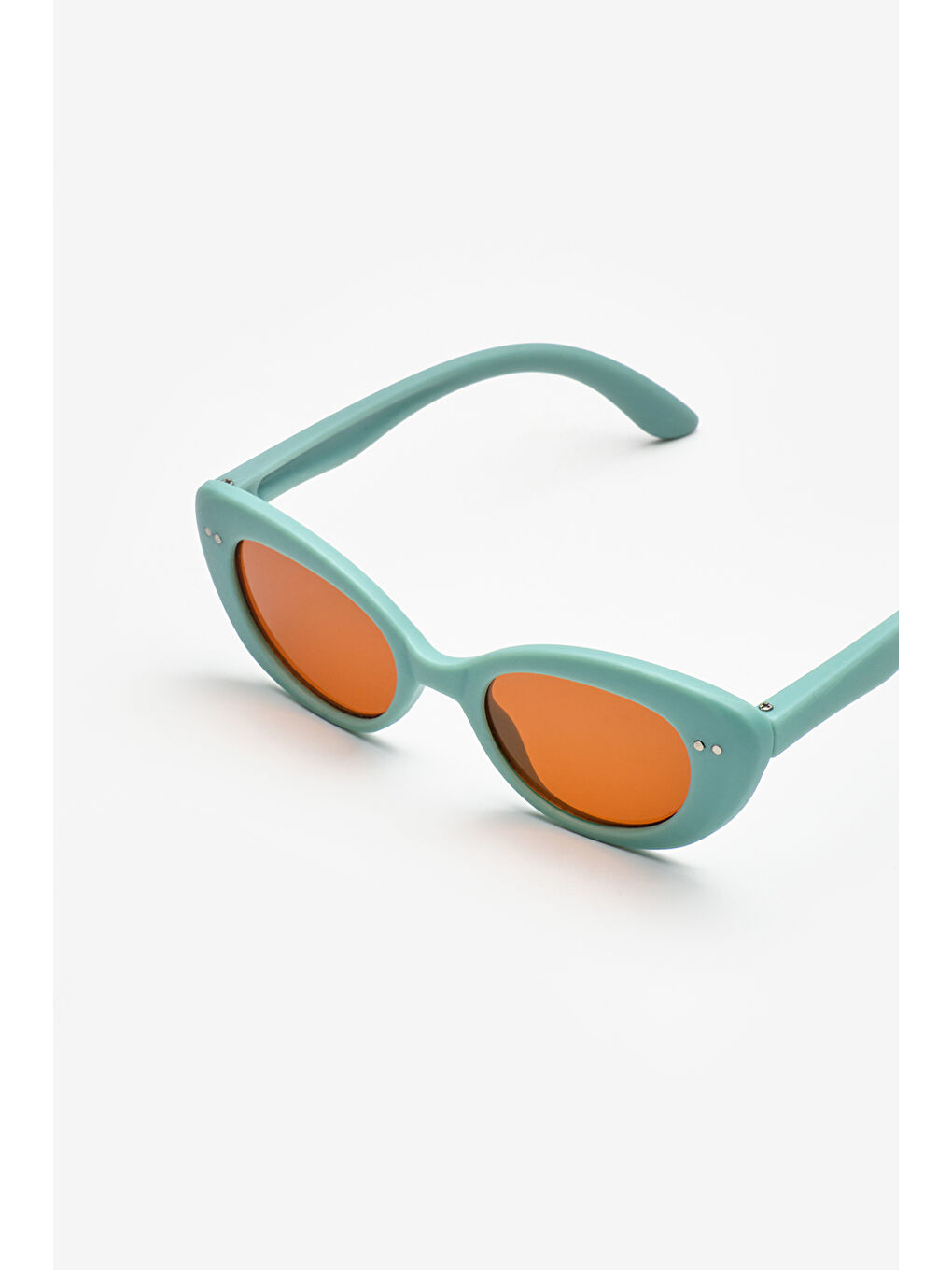 Yeşil Taş Detaylı Çocuk Güneş Gözlüğü-1