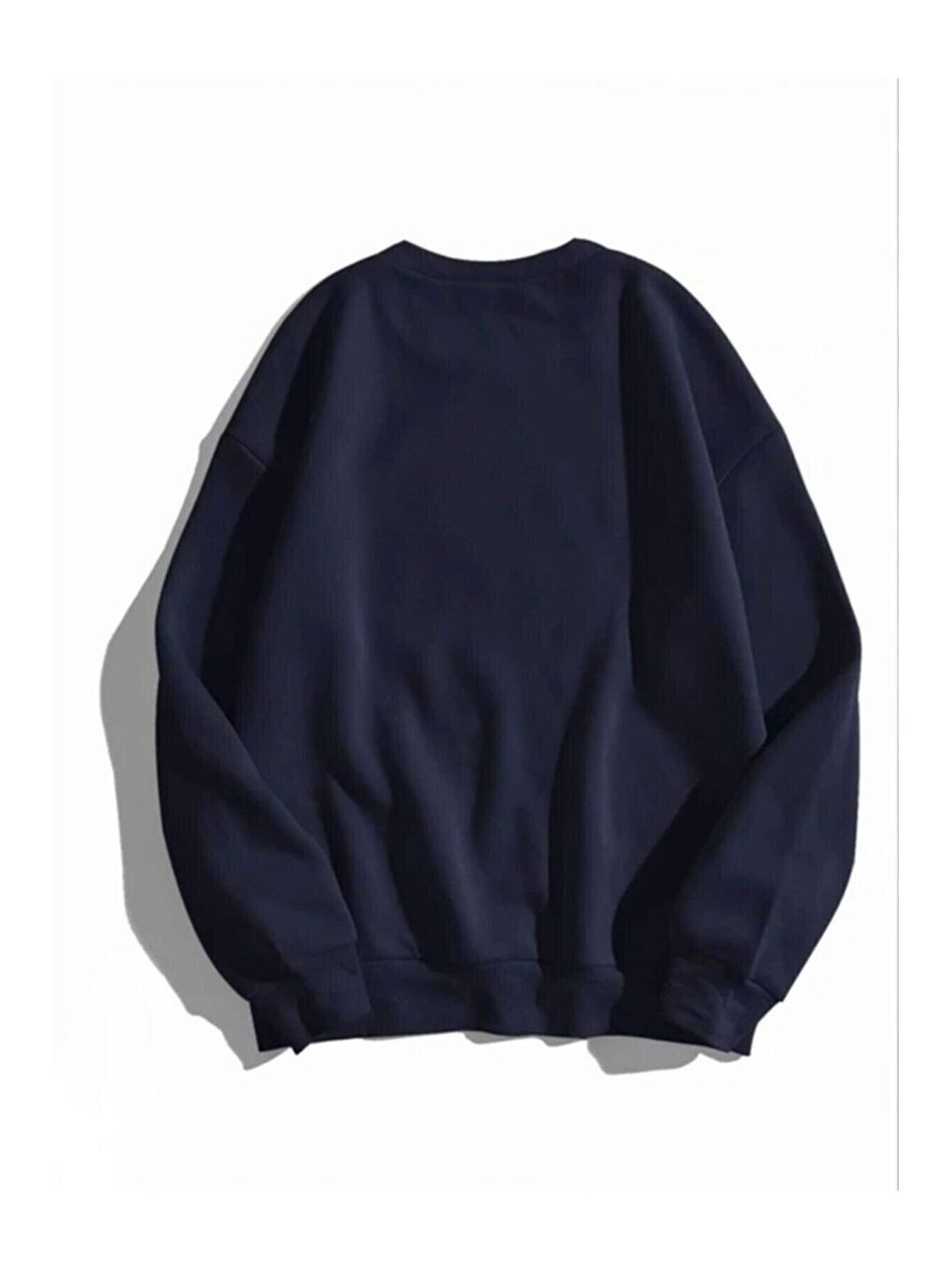 Trendseninle Lacivert Kadın LACİVERT Chıcago 76 Baskılı Oversize Sweatshirt - 1