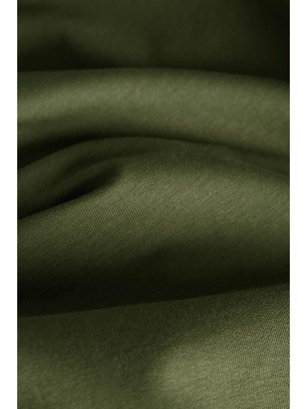 Haki-Kapüşonlu Elastanlı Örme Elbise-6