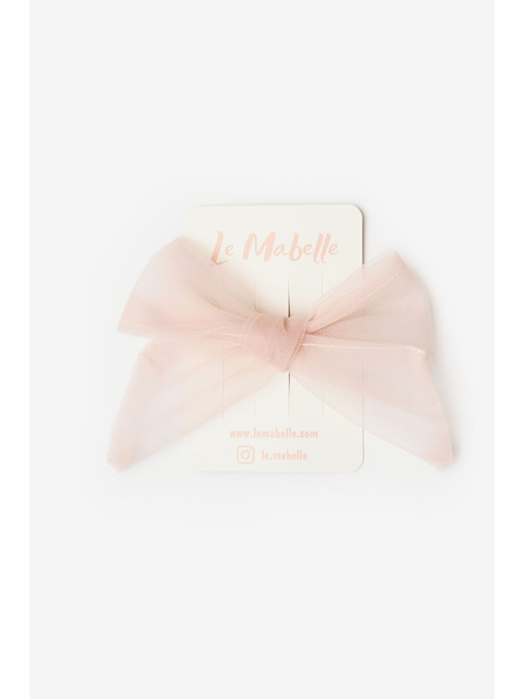 Pembe Pudra Bağlama Tül Fiyonk Kız Çocuk Klips Toka