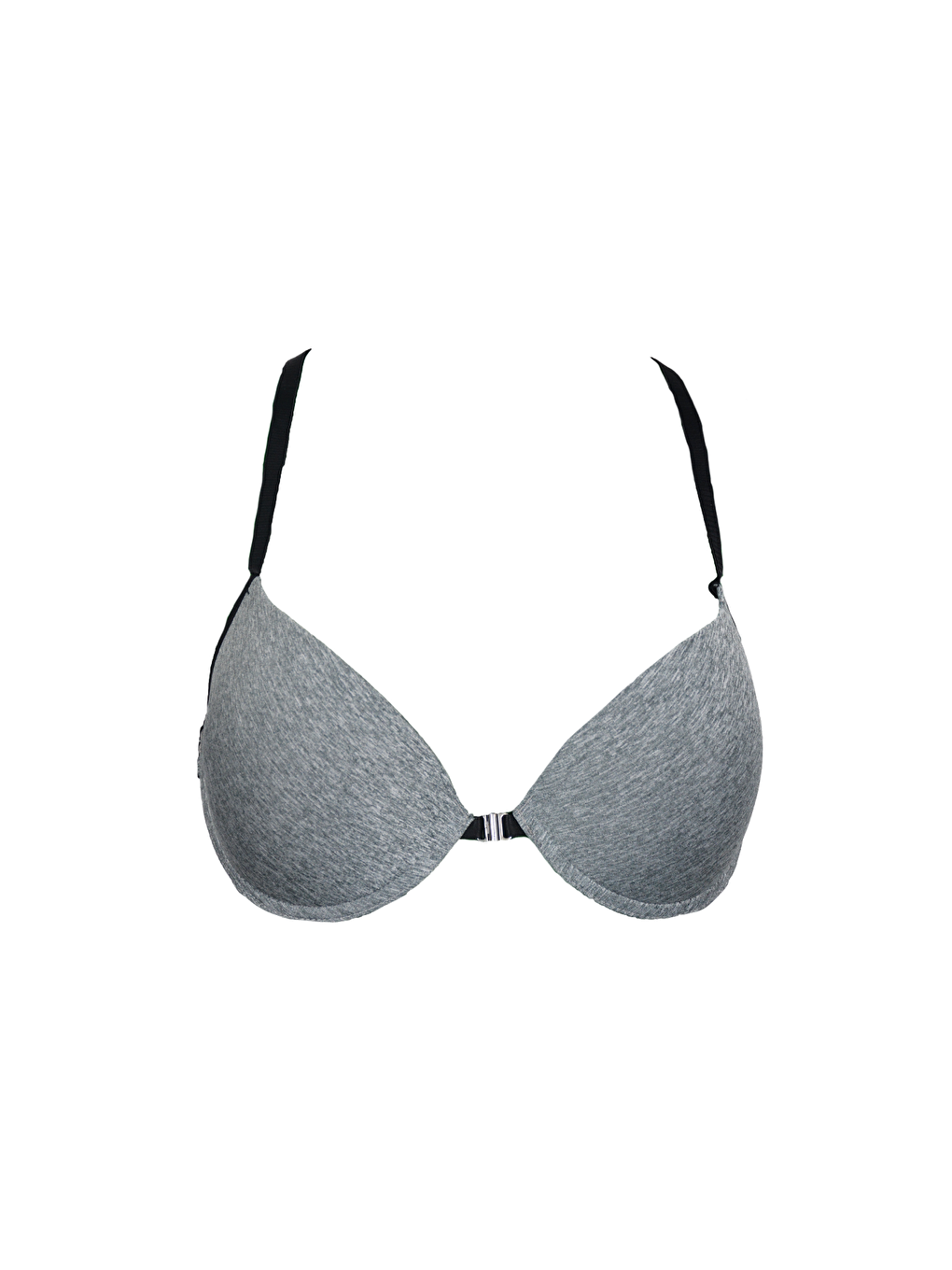 Destekli Önden Klipsli Sporcu Sütyen C18155 Gri Melanj