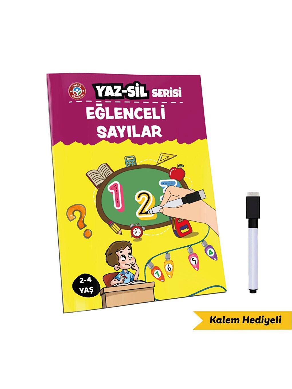 Çocuk Akademi Beyaz Yaz Sil Serisi Eğlenceli Sayılar