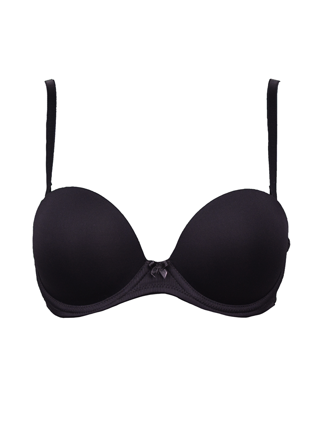 Dekolte Double Push-Up Straplez Sütyen C17040 Siyah