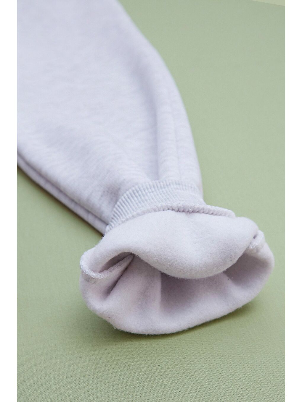 Gri 3 İplik Yıldız Baskılı Jogger Kız Çocuk Eşofman Altı-3