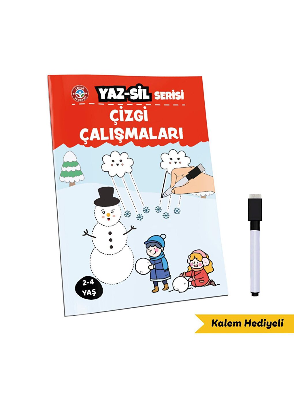 Çocuk Akademi Beyaz Yaz Sil Serisi Çizgi Çalışmaları