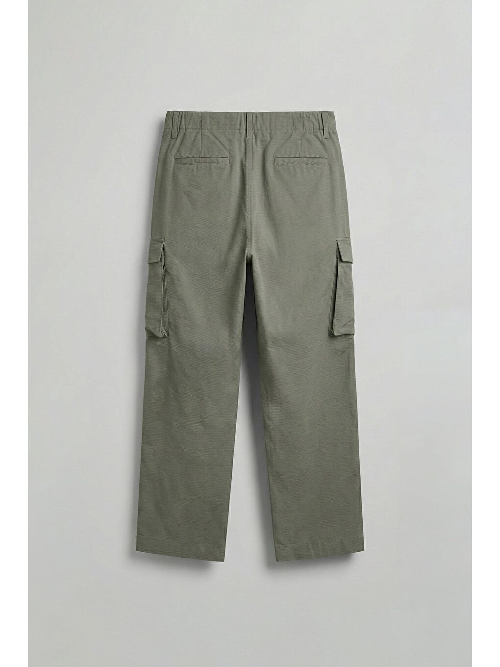 Erkek Kargo Cepli Esnek Baggy Pantolon Yeşil-1