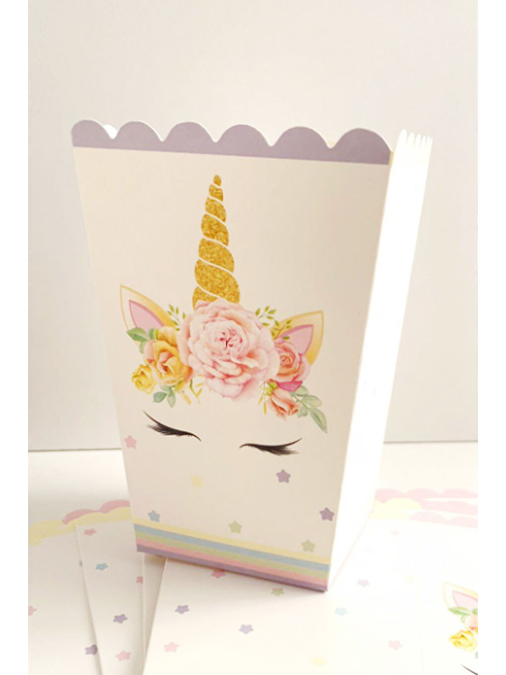 Beyaz Detaylı 8'li Mısır Kutusu-1