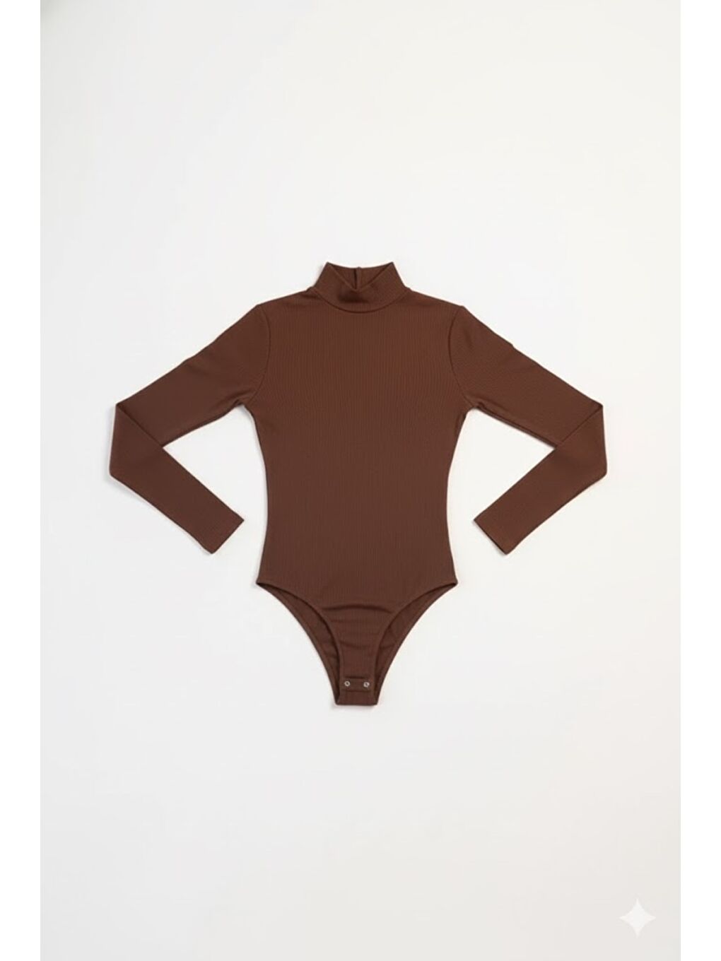 Kadın Yakalı Çıtçıtlı Termal Tulum 405155 Kahverengi