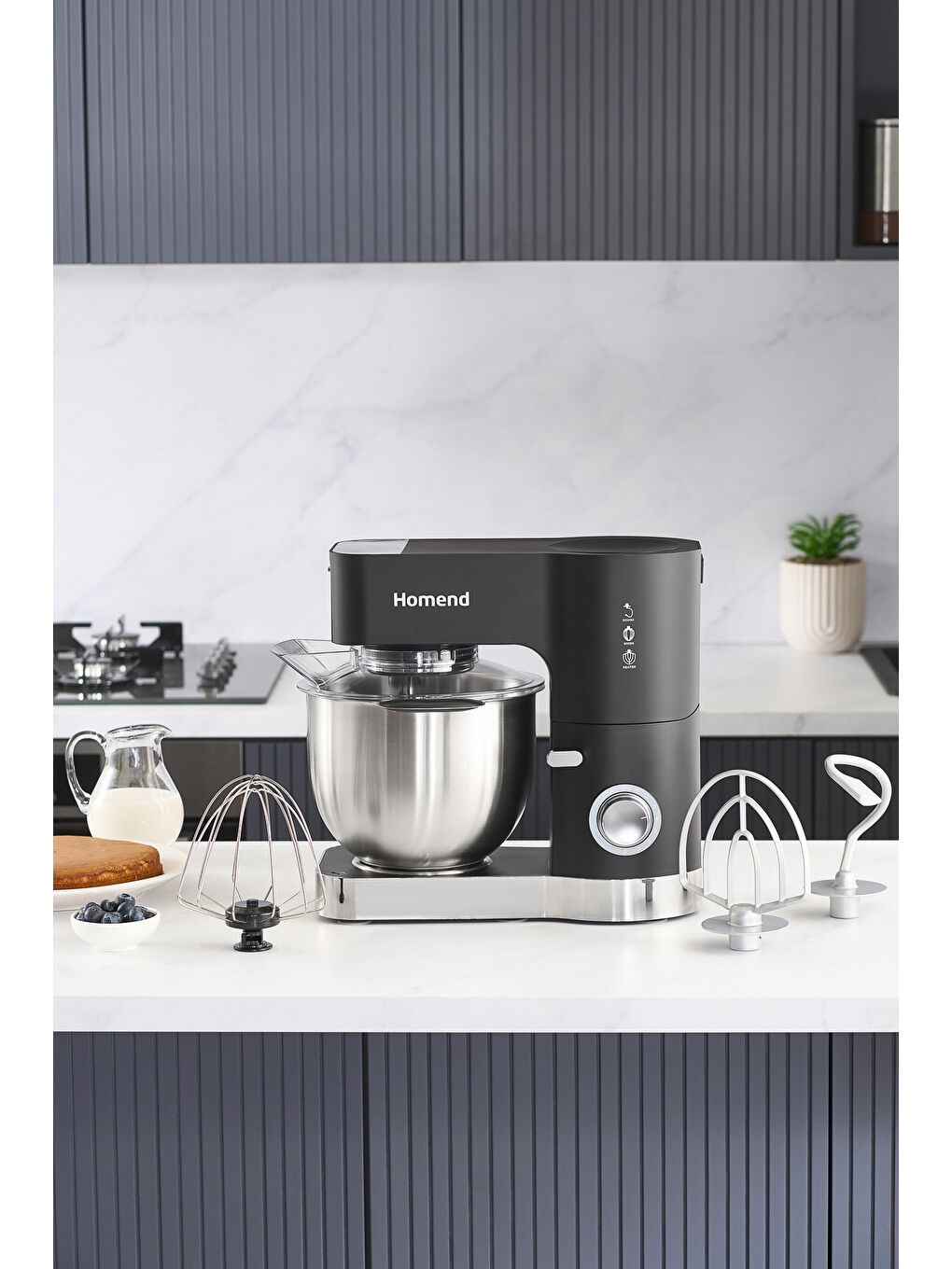 Artfood 3025h Hamur Yoğurma Makinesi Siyah 1200W 5,5L