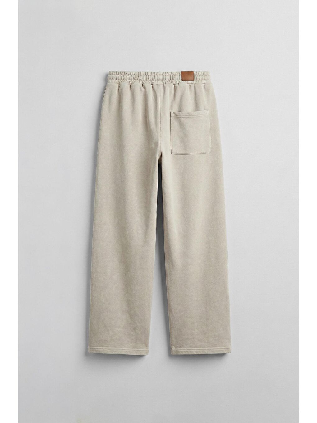 Bej Erkek Baggy Fit Yıkamalı Jogger Pantolon Taş-1